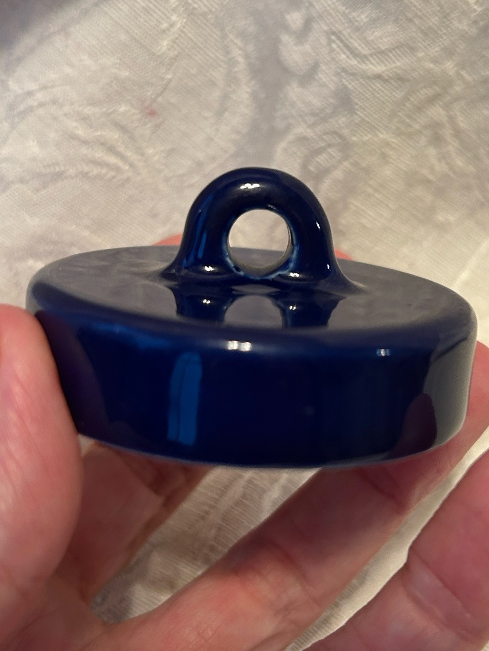 Vintage the Kitchener egg coddler made in England Deep Blue - Picture 5 of 6